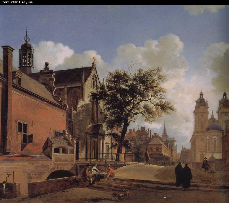 Jan van der Heyden Church of Jesus landscape